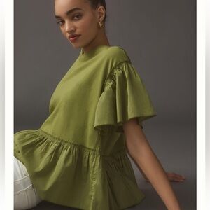 By Anthropologie Babydoll Top